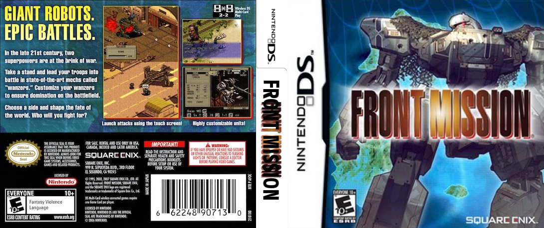 Front Mission 1st — box-texture (US)