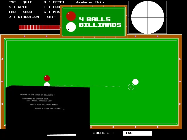 4 Balls Billiards — mixrbv2 (WOR)