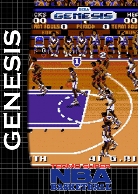 Tecmo Super Nba Basketball — box-2D (SS)