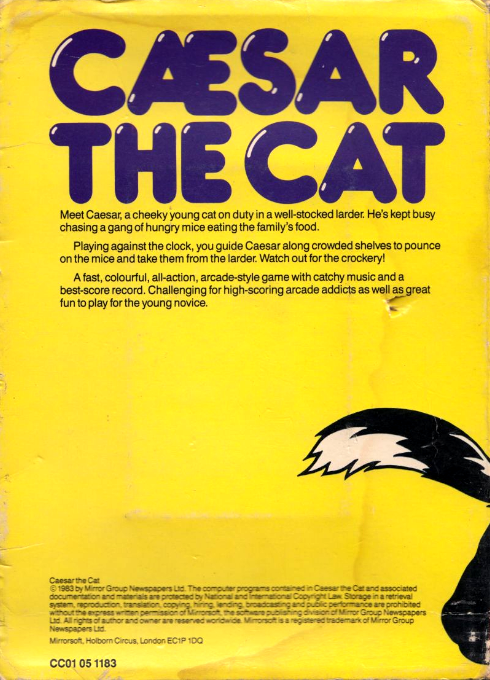 Caesar the Cat — box-2D-back (EU)