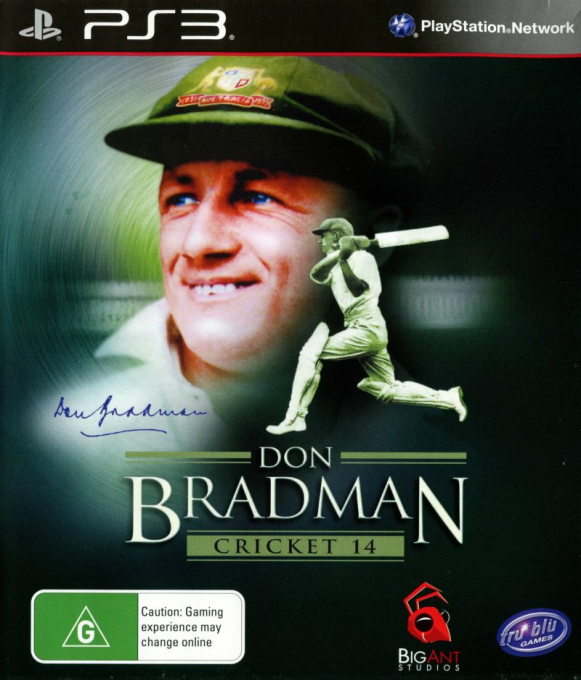 Don Bradman Cricket 14 box art