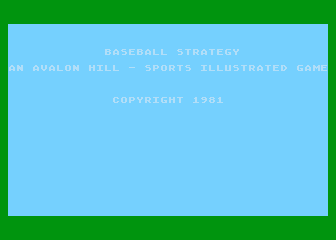 Computer Baseball Strategy — sstitle (WOR)