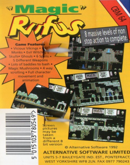 Magic Rufus — box-2D-back (EU)