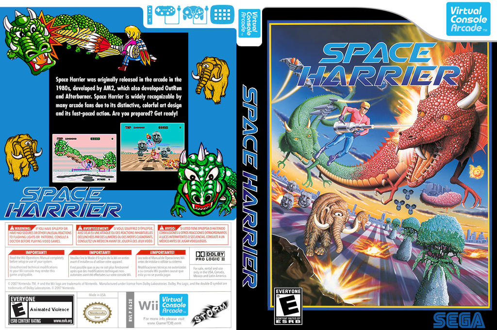 Space Harrier — box-texture (US)