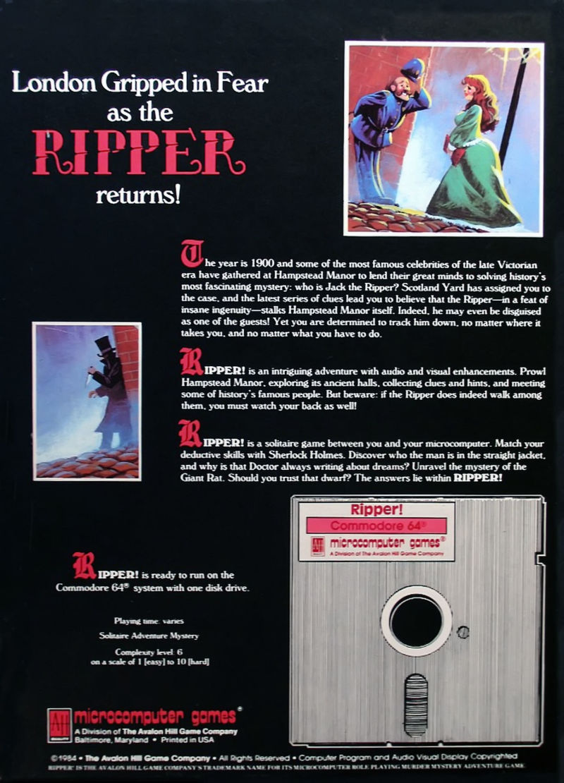 Ripper! — box-2D-back (US)