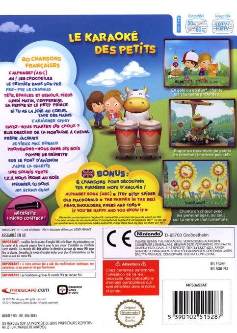 Mon Premier Karaoke — box-2D-back (FR)