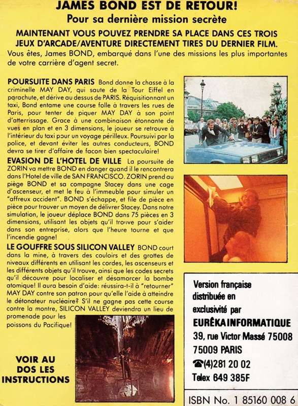 View To A Kill, A — box-2D-back (FR)