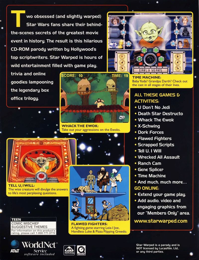 Star Warped — box-2D-back (US)