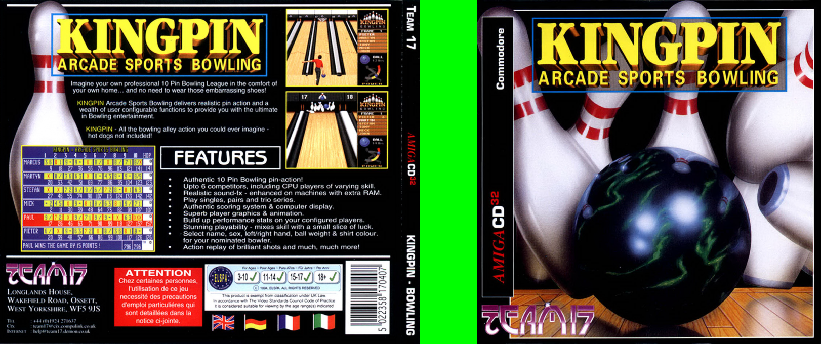Kingpin - Arcade Sports Bowling — box-texture (EU)