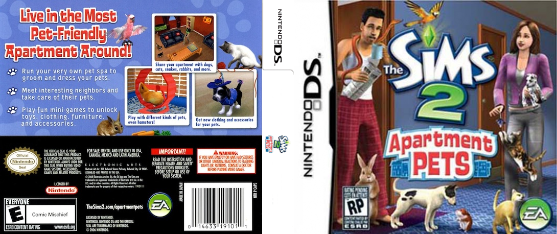 Sims 2 - Apartment Pets, The — box-texture (US)