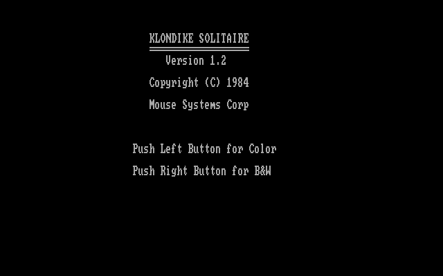 Klondike Solitaire — sstitle (WOR)