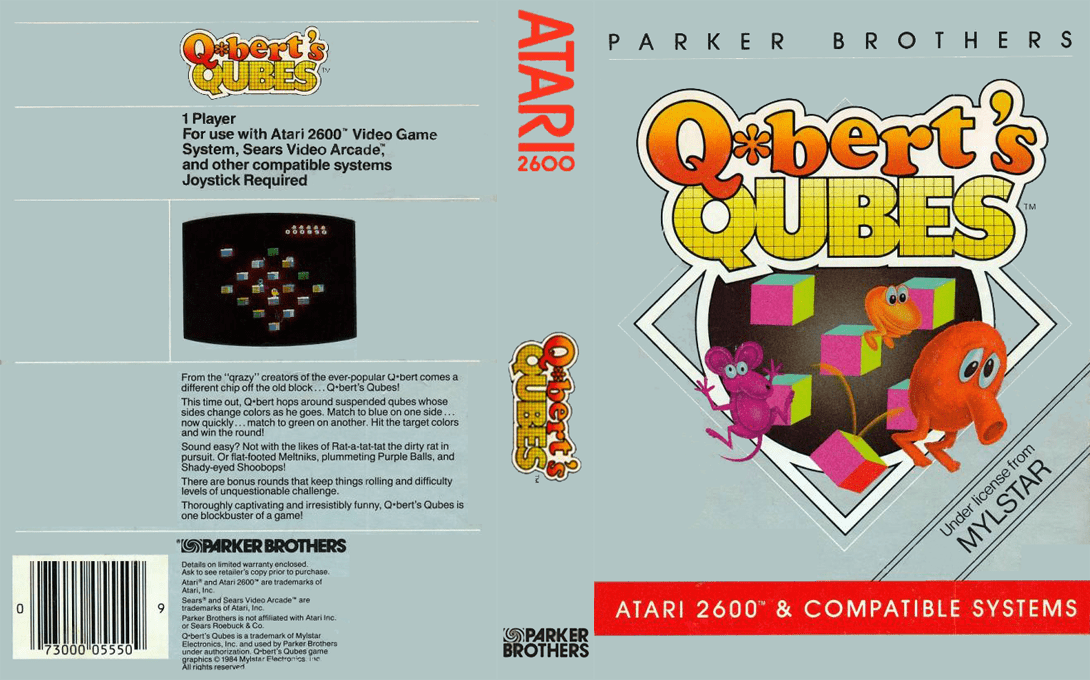 Q-bert's Qubes — box-texture (US)