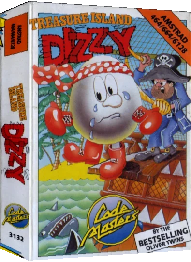 Dizzy 2 - Treasure Island Dizzy — box-3D (EU)