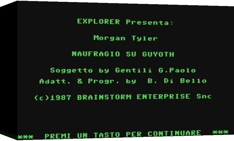 Morgan Tyler : Naufragio su Guyoth — box-3D (WOR)