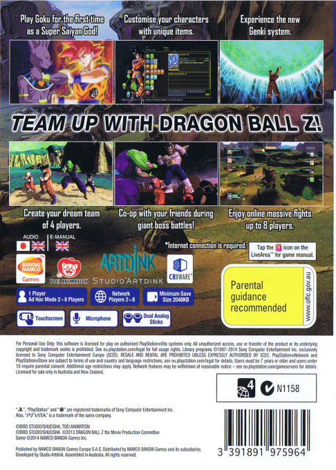 Dragon Ball Z - Battle Of Z — box-2D-back (EU)