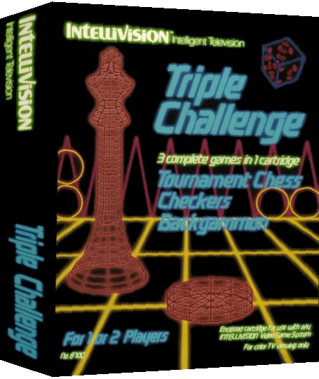 Triple Challenge - Chess, Checkers, Backgammon — box-3D (WOR)