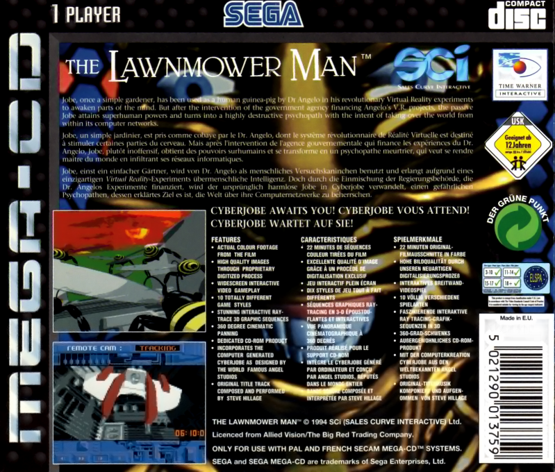 Lawnmower Man, The — box-2D-back (EU)