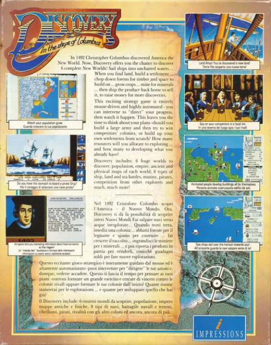 Discovery - In the Steps of Columbus — box-2D-back (EU)
