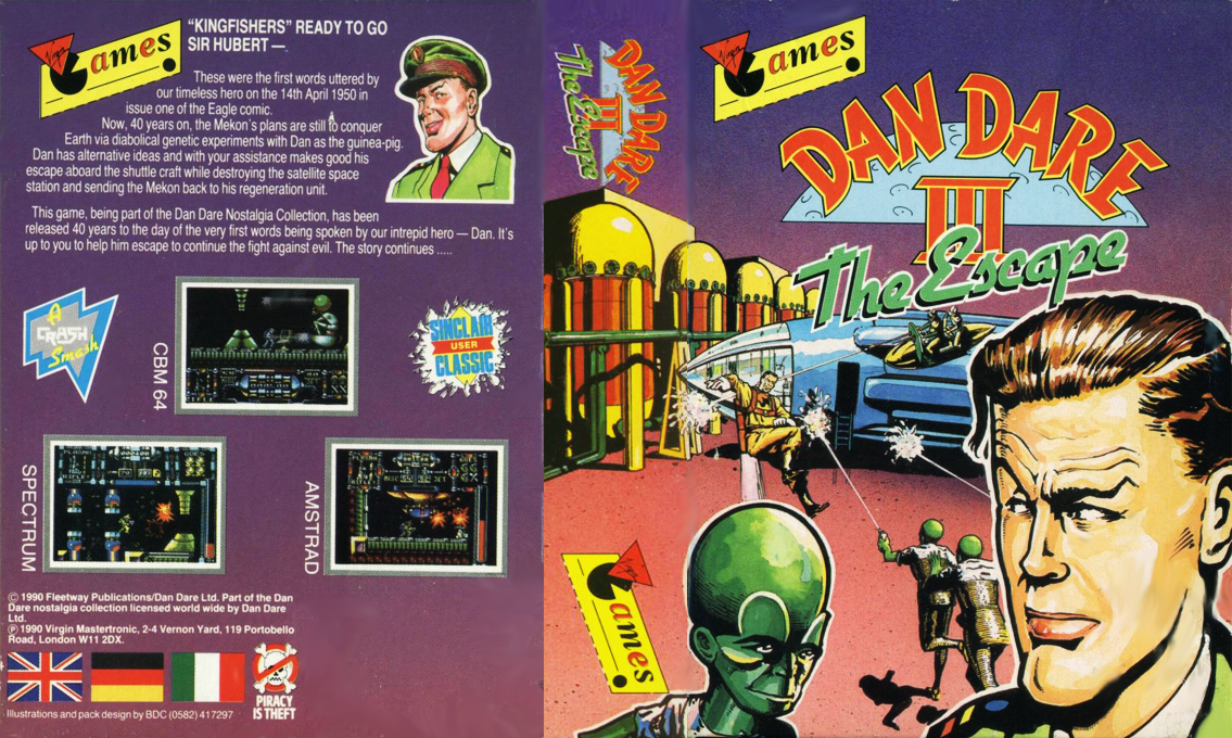 Dan Dare 3 - The Escape — box-texture (EU)