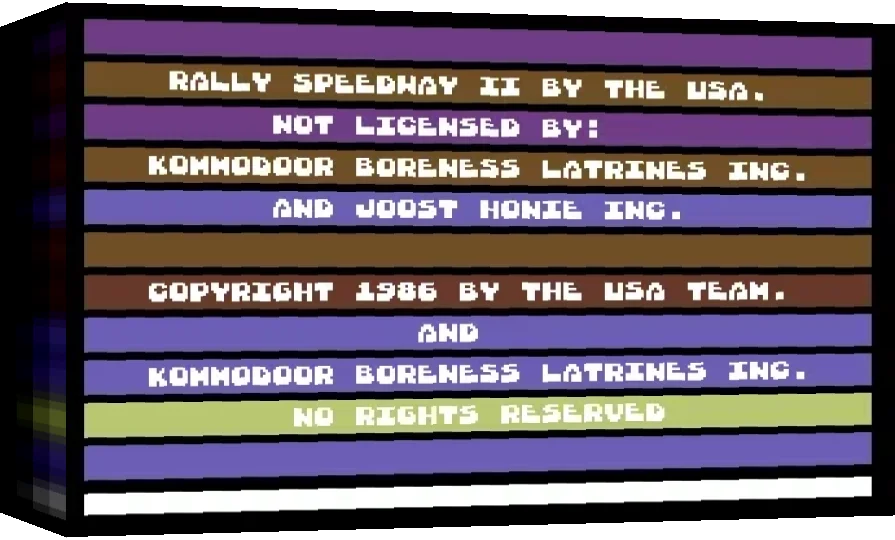 Rally Speedway II — box-3D (WOR)