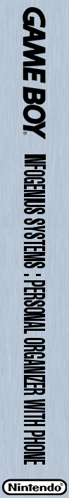 ZZZ:Infogenius Systems - Personal Organizer With Phone Book — box-2D-side (EU)