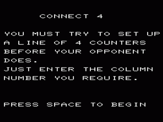 Connect 4 — sstitle (WOR)