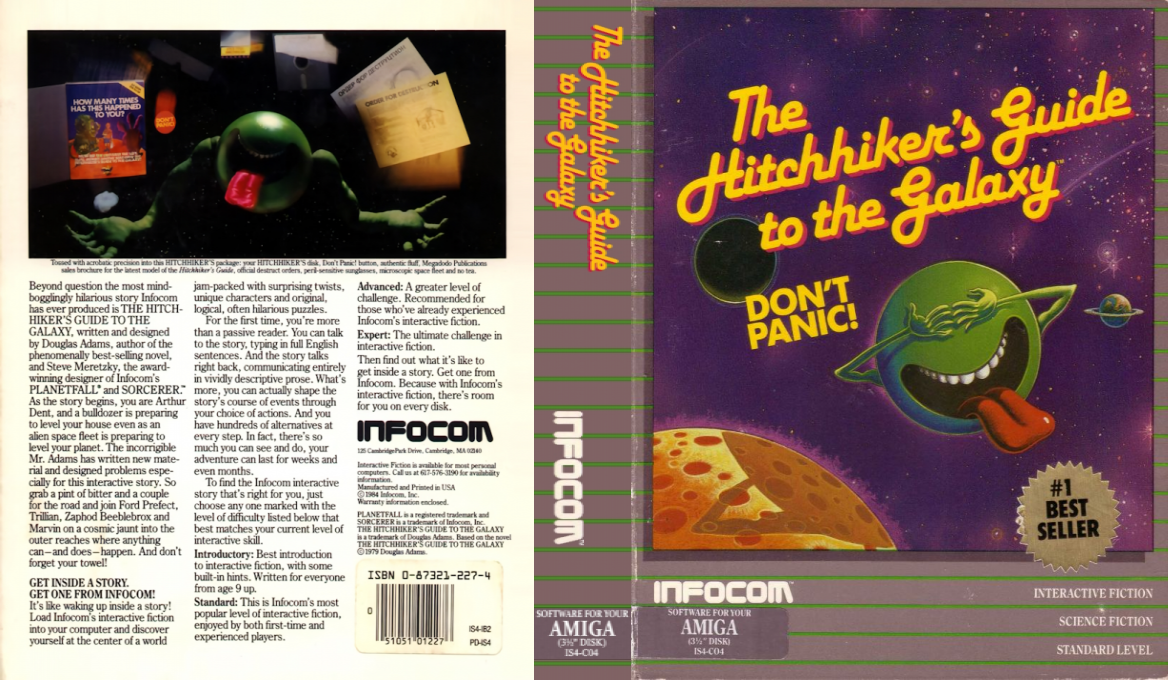 Hitchhiker's Guide To The Galaxy, The — box-texture (US)