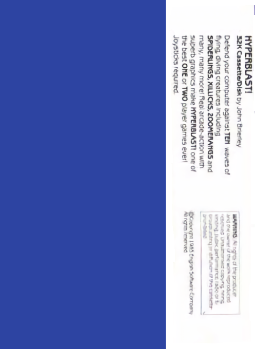 Hyperblast! — box-2D-back (EU)
