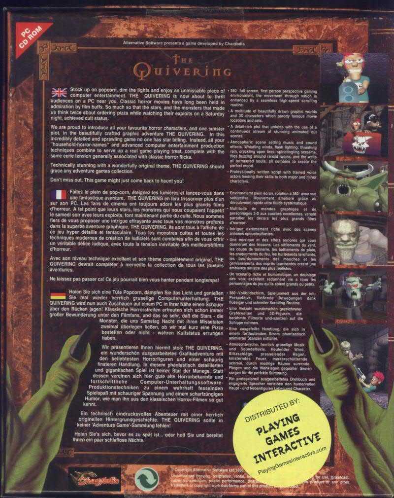 Quivering, The — box-2D-back (US)