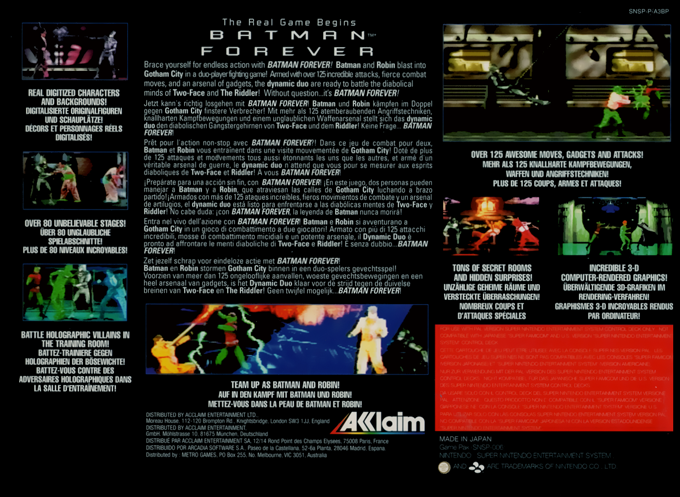 Batman Forever — box-2D-back (EU)