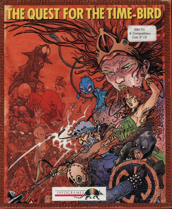 Quest for the Time-Bird, The box art