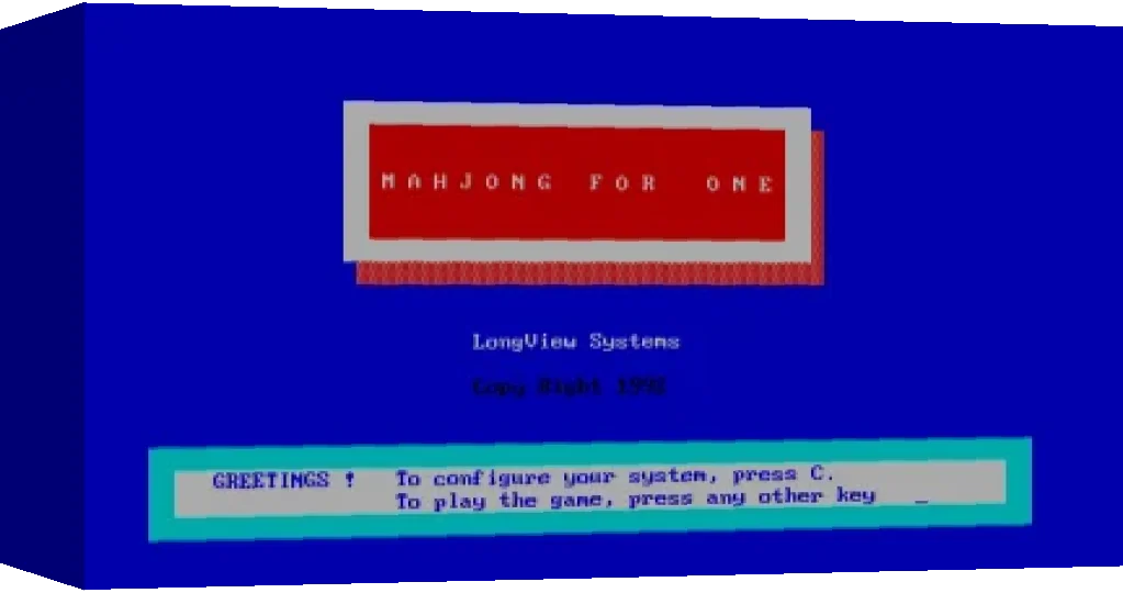 Mahjong for One — box-3D (WOR)