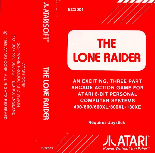 Lone Raider, The box art