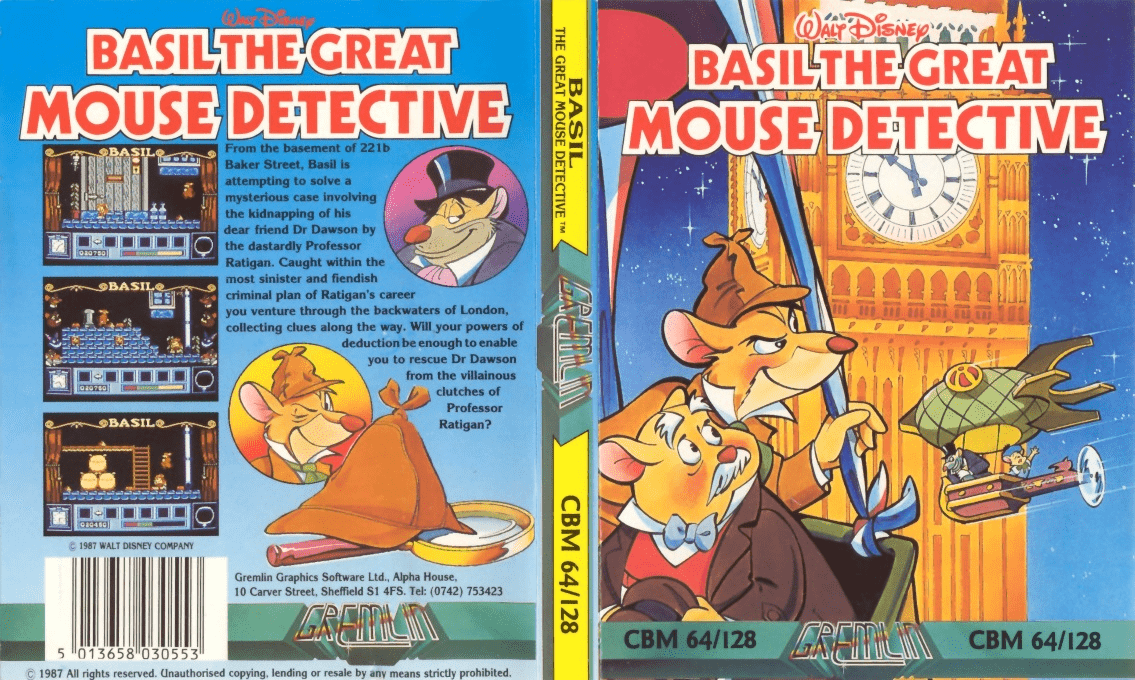 Basil The Great Mouse Detective — box-texture (EU)