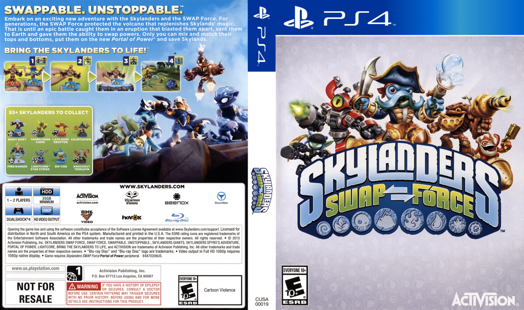 Skylanders - Swap Force — box-texture (US)