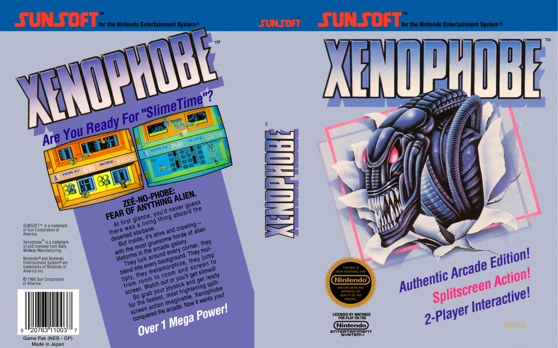 Xenophobe — box-texture (US)