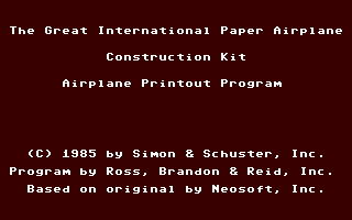 The Great International Paper Airplane Construction Kit — sstitle (WOR)