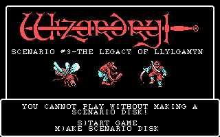 Wizardry III: Legacy of Llylgamyn — sstitle (WOR)