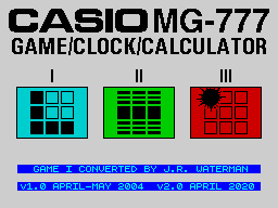 Casio MG-777 Games — sstitle (WOR)