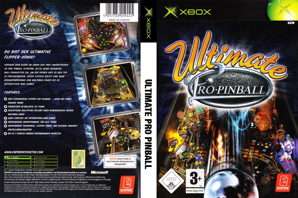 Ultimate Pro Pinball — box-texture (DE)