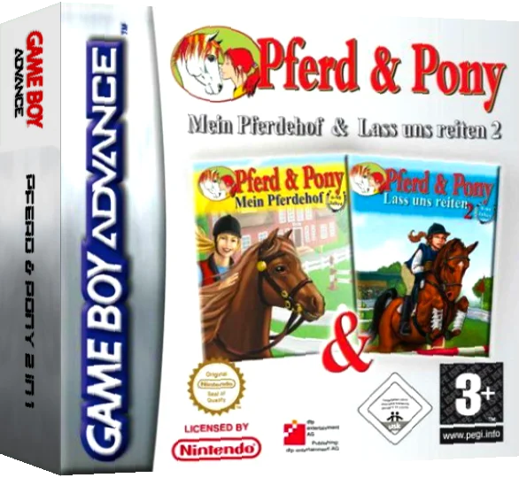 Pferd & Pony - Mein Pferdehof & Pferd and Pony - Lass Uns Reiten 2 — box-3D (DE)