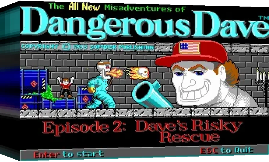 Dangerous Dave's Risky Rescue — box-3D (WOR)