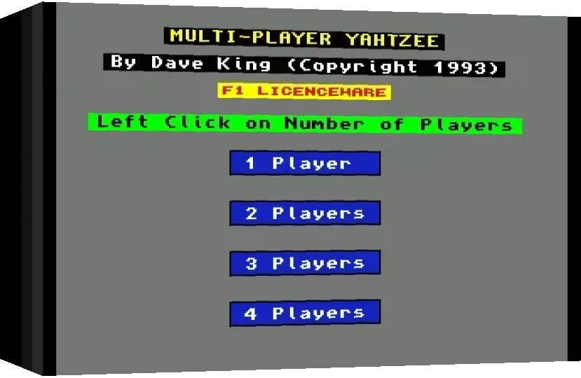 Multi-Player Yahtzee — box-3D (WOR)