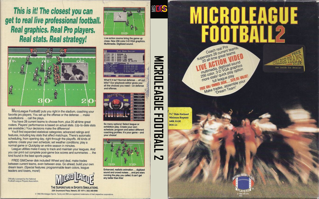Microleague Football 2 — box-texture (US)