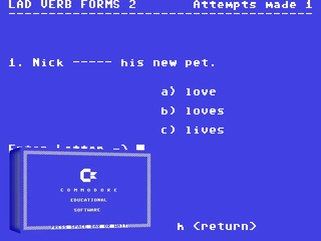 LAD Verb Forms II — mixrbv2 (WOR)