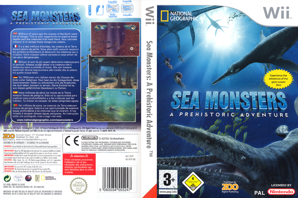 Sea Monsters - A Prehistoric Adventure — box-texture (EU)