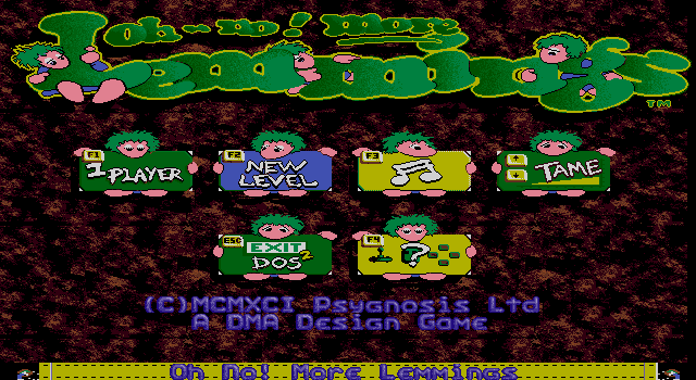 Oh No! More Lemmings — sstitle (WOR)