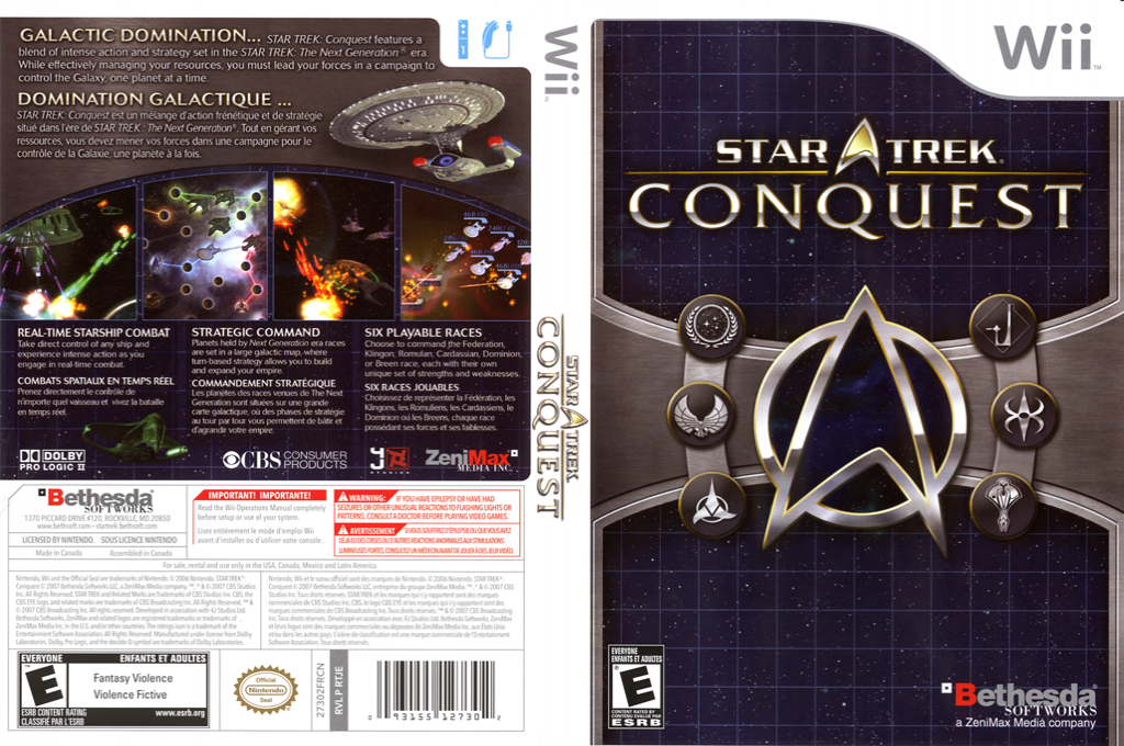 Star Trek - Conquest — box-texture (US)