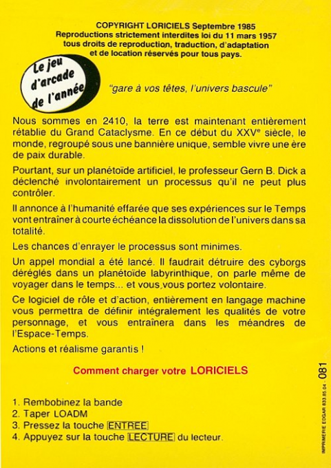 5ème Axe, Le — box-2D-back (FR)
