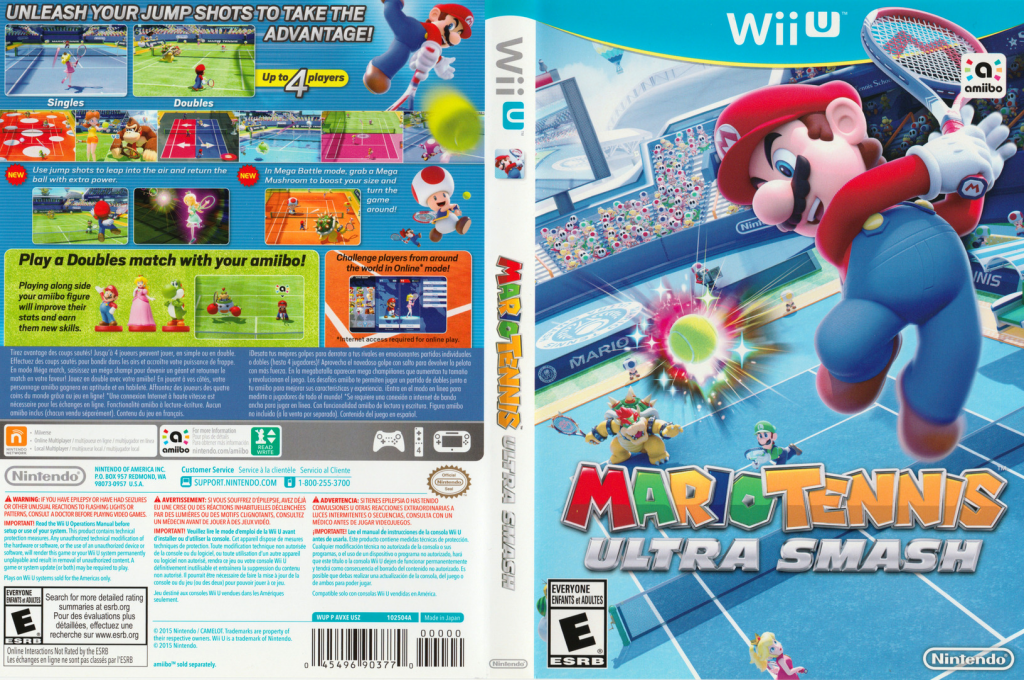 Mario Tennis - Ultra Smash — box-texture (US)
